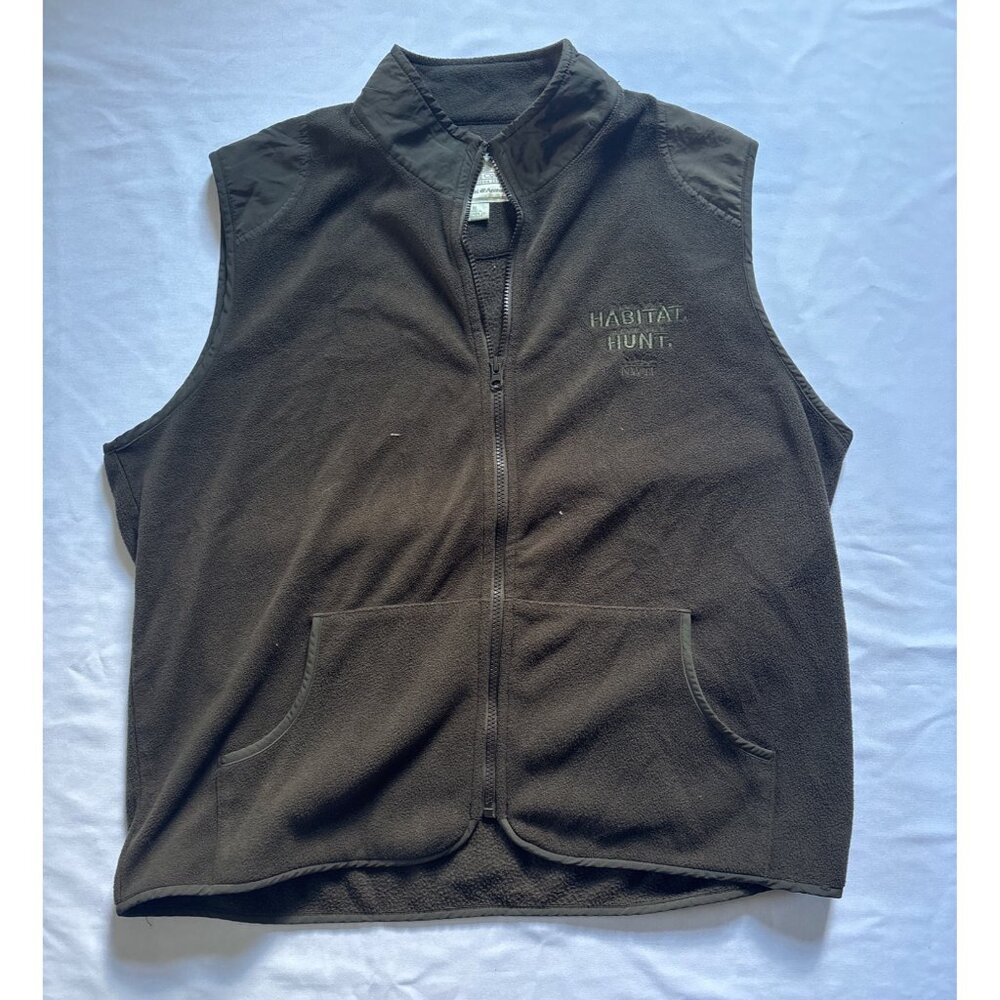 Boyt Harness Company XL Brown Fleece Vest NWTF Embroidered Outdoor Apparel